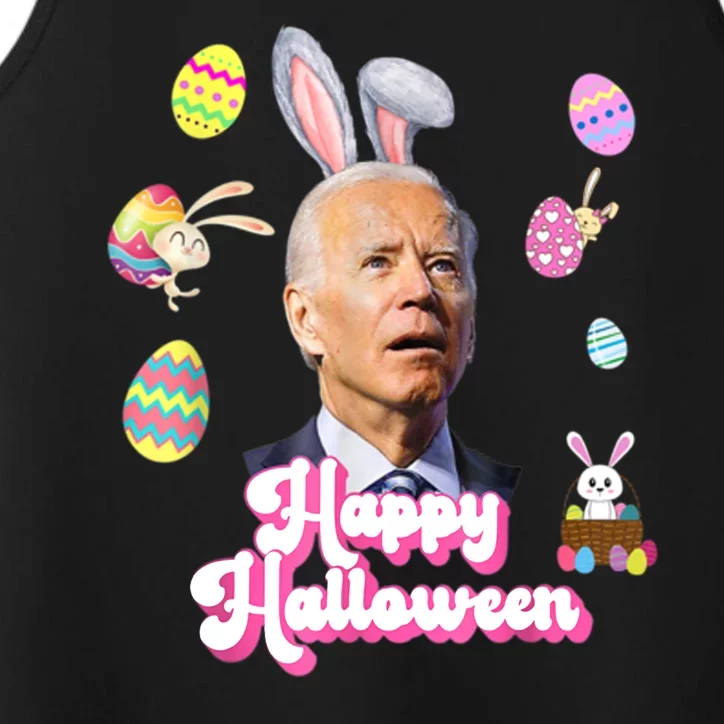 Happy Halloween Joe Biden Funny Easter Performance Tank