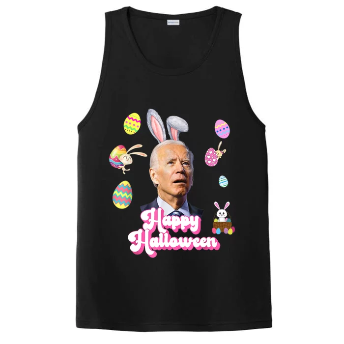 Happy Halloween Joe Biden Funny Easter Performance Tank