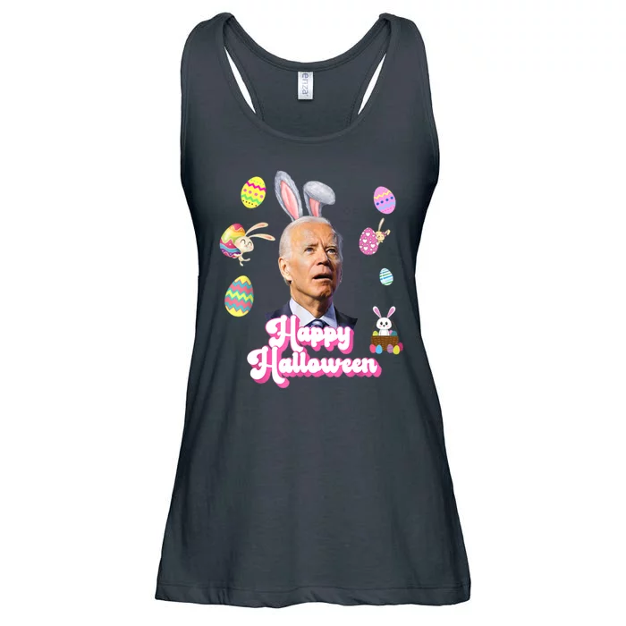 Happy Halloween Joe Biden Funny Easter Ladies Essential Flowy Tank