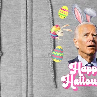 Happy Halloween Joe Biden Funny Easter Full Zip Hoodie