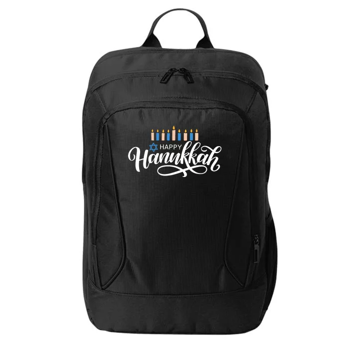 Happy Hanukkah Jewish Holiday Gift City Backpack