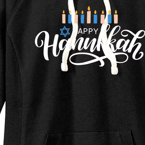 Happy Hanukkah Jewish Holiday Gift Women's Fleece Hoodie