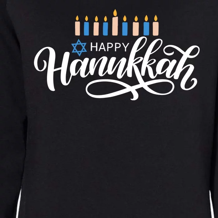 Happy Hanukkah Jewish Holiday Gift Womens California Wash Sweatshirt