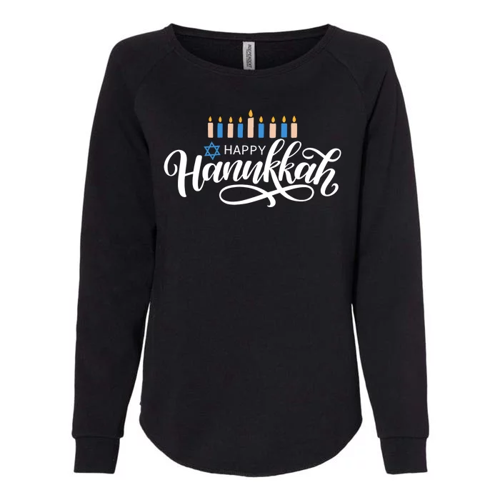 Happy Hanukkah Jewish Holiday Gift Womens California Wash Sweatshirt