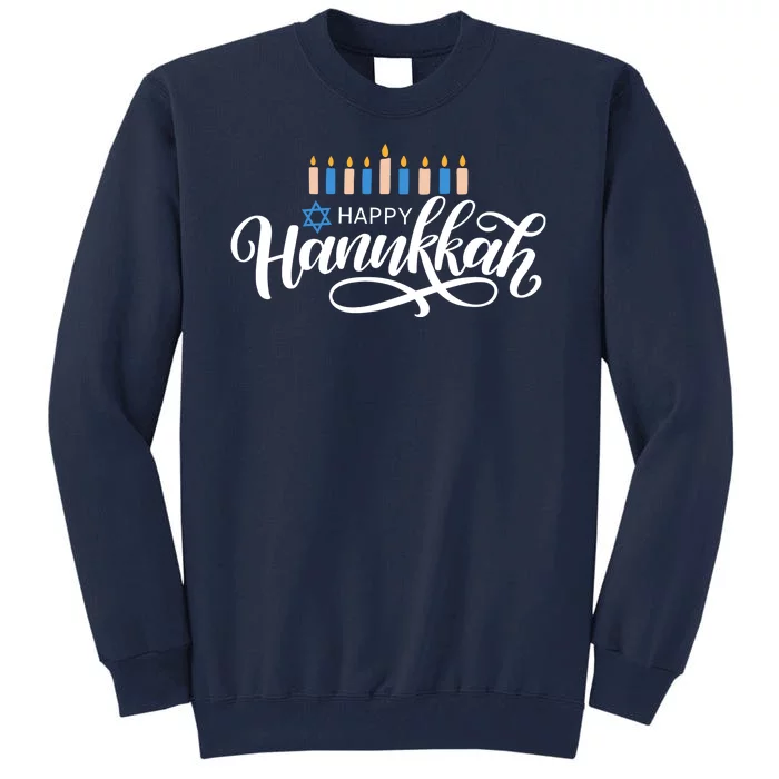 Happy Hanukkah Jewish Holiday Gift Tall Sweatshirt