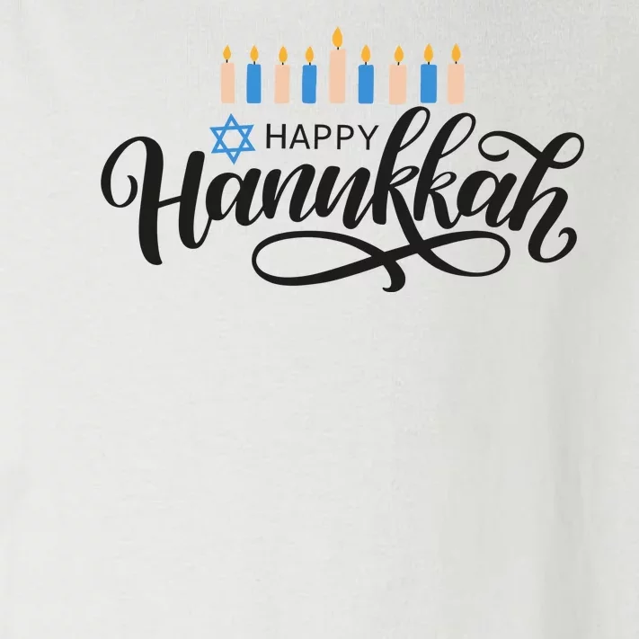 Happy Hanukkah Jewish Holiday Gift Toddler Long Sleeve Shirt