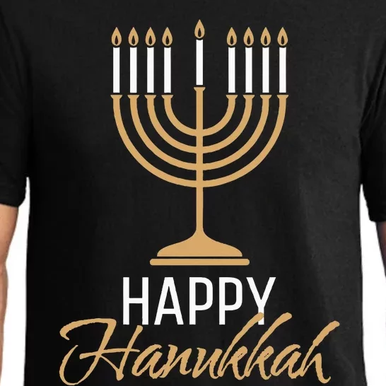 Happy Hanukkah Jewish Menorah Chanukah Pajama Set