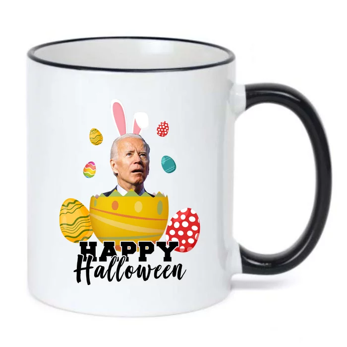 Happy Halloween Joe Biden Easter Funny Confused Black Color Changing Mug