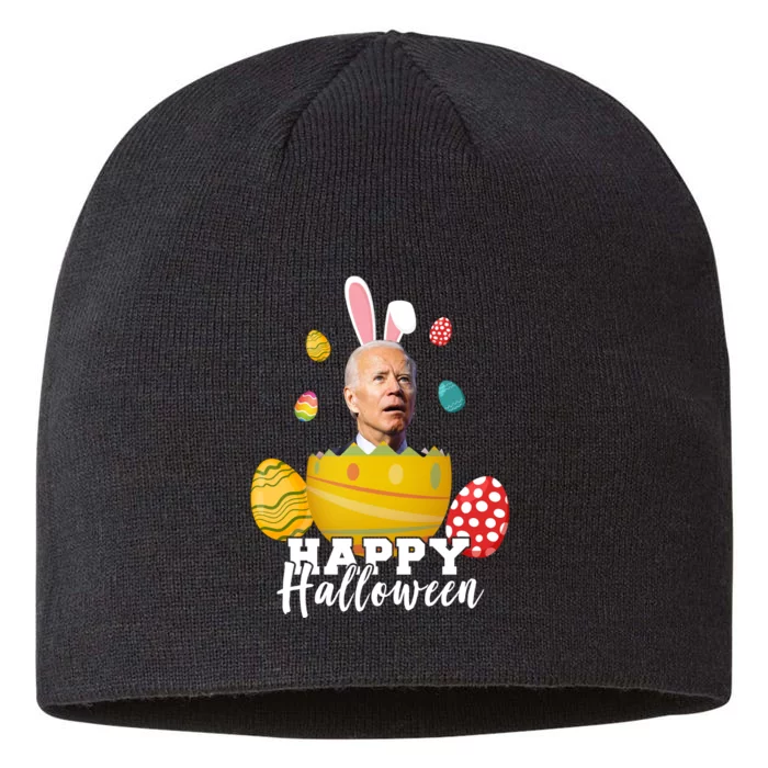 Happy Halloween Joe Biden Easter Funny Confused 8 1/2in Sustainable Knit Beanie