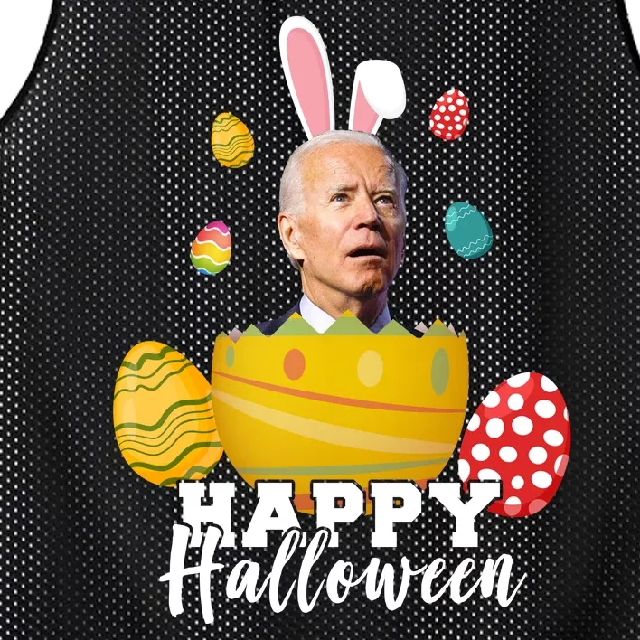 Happy Halloween Joe Biden Easter Funny Confused Mesh Reversible Basketball Jersey Tank