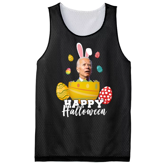 Happy Halloween Joe Biden Easter Funny Confused Mesh Reversible Basketball Jersey Tank