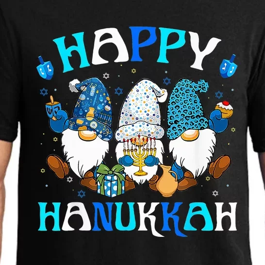 Happy Hanukkah Jewish Gnomes Family Group Christmas Pajama Pajama Set