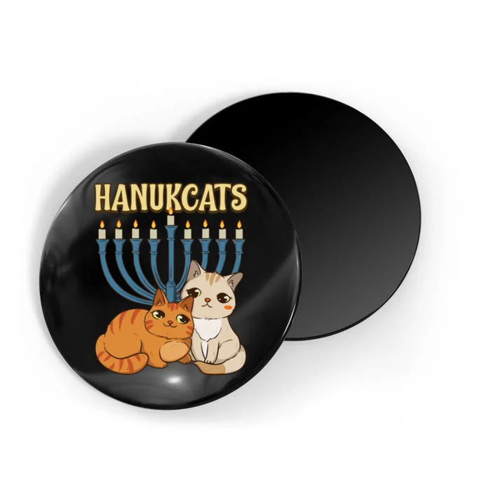 Hanukcats Hanukkah Jewish Cat Kawaiiorah Holiday Magnet