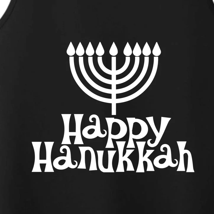 Happy Hanukkah Jewish Funny Performance Tank