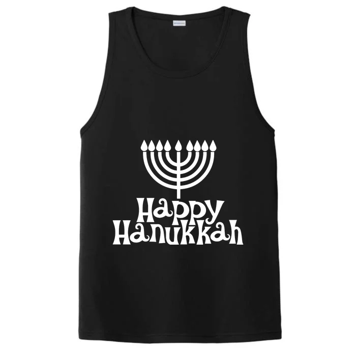 Happy Hanukkah Jewish Funny Performance Tank