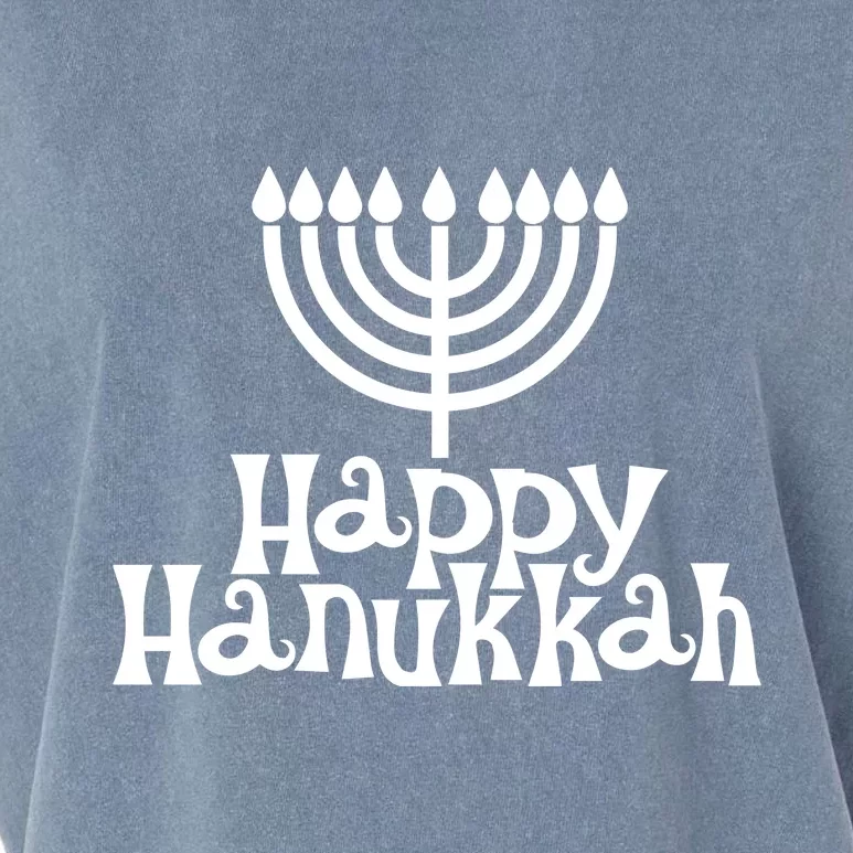 Happy Hanukkah Jewish Funny Garment-Dyed Women's Muscle Tee