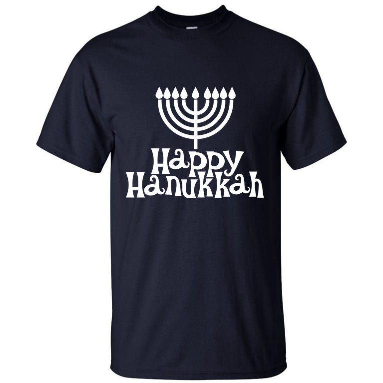 Happy Hanukkah Jewish Funny Tall T-Shirt