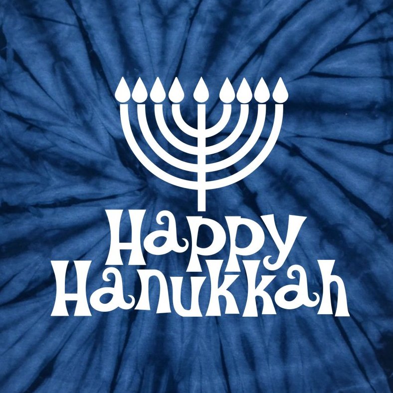 Happy Hanukkah Jewish Funny Tie-Dye T-Shirt