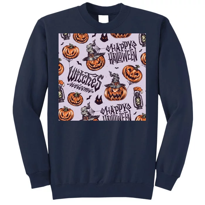 Happy Halloween Jack O Lantern Tall Sweatshirt