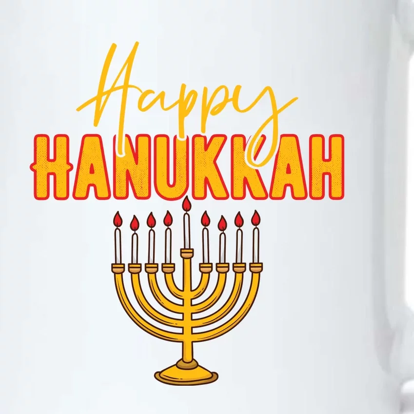 Happy Hanukkah Jewish Holiday Black Color Changing Mug