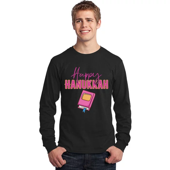 Happy Hanukkah Jewish Holiday Gift Tall Long Sleeve T-Shirt