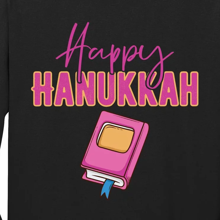 Happy Hanukkah Jewish Holiday Gift Tall Long Sleeve T-Shirt