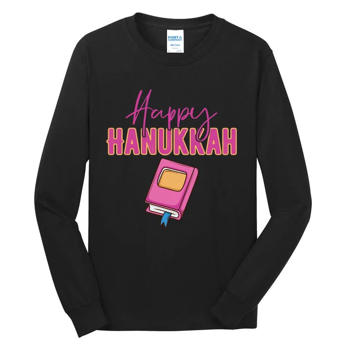 Happy Hanukkah Jewish Holiday Gift Tall Long Sleeve T-Shirt