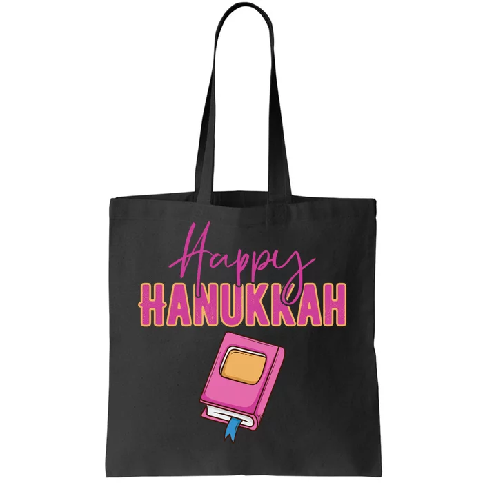 Happy Hanukkah Jewish Holiday Gift Tote Bag