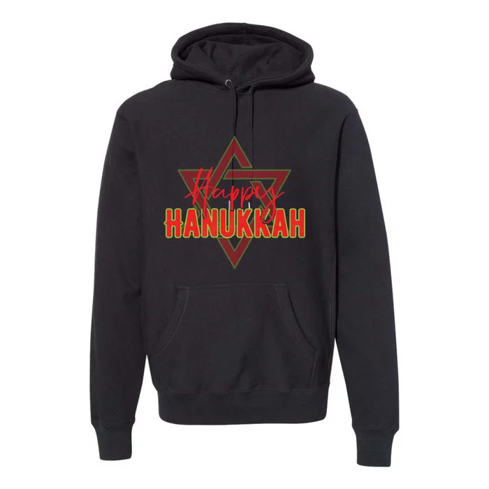 Happy Hanukkah Jewish Holiday Gift Premium Hoodie