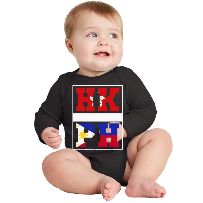 Half Hong Kong Filipino Mixed Heritage Hong Kong Baby Long Sleeve Bodysuit