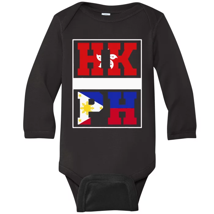 Half Hong Kong Filipino Mixed Heritage Hong Kong Baby Long Sleeve Bodysuit