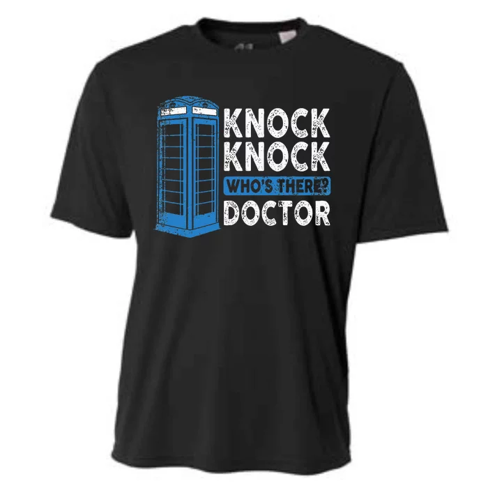 Hilarious Humor Knock Knock Doctor Funny Knock WhoS There Cooling Performance Crew T-Shirt