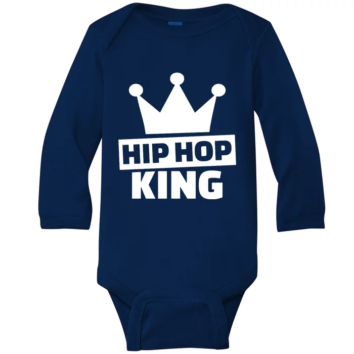 Hip Hop King Baby Long Sleeve Bodysuit