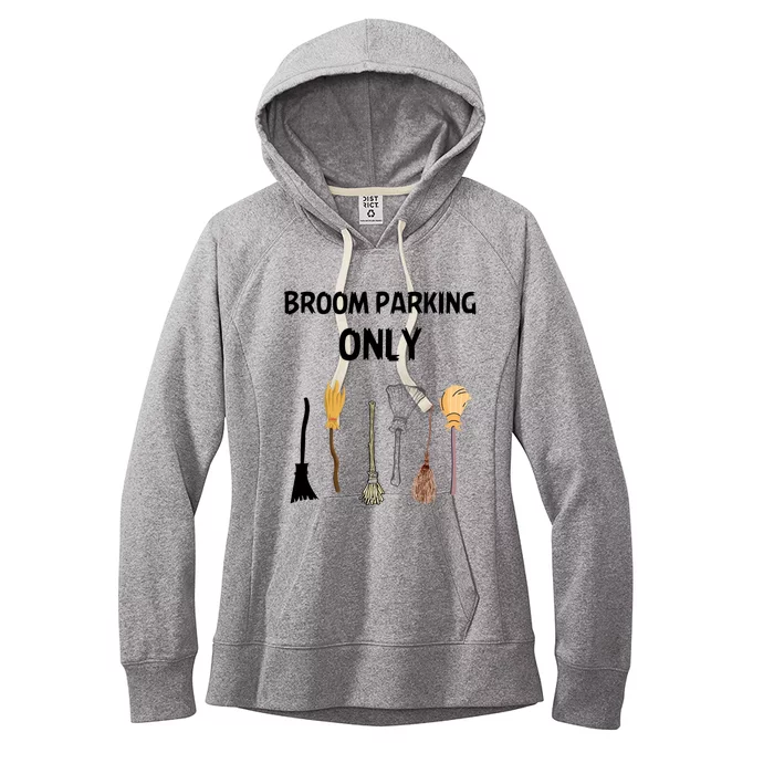 Humorous Halloween Lovers Broom Parking Only Gift Women's Fleece Hoodie