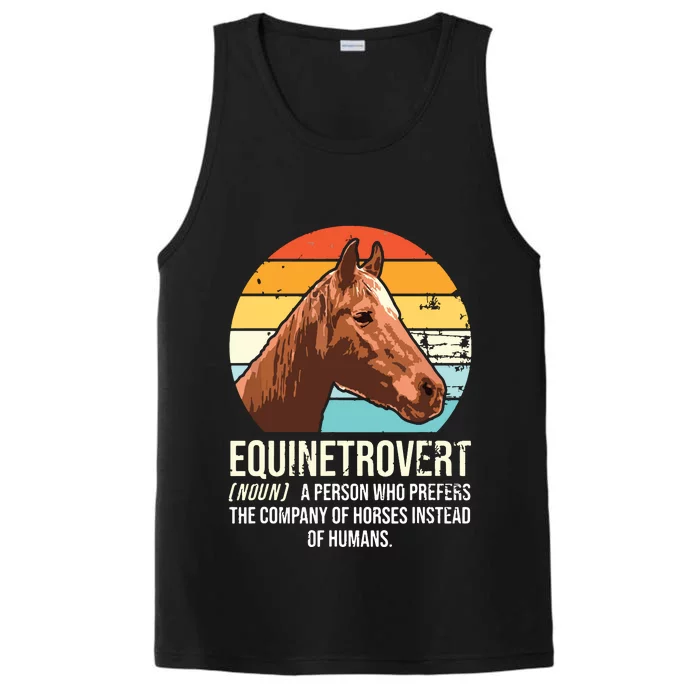 Horse Horse Lover Tee Equestrian Tee Retro Horse Performance Tank