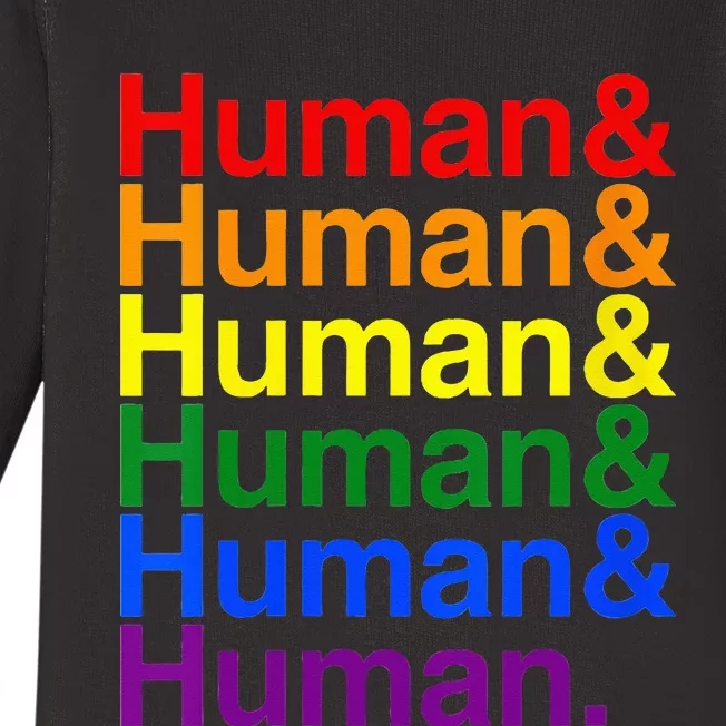 Human & Human LGTBQ+ Pride Month Baby Long Sleeve Bodysuit