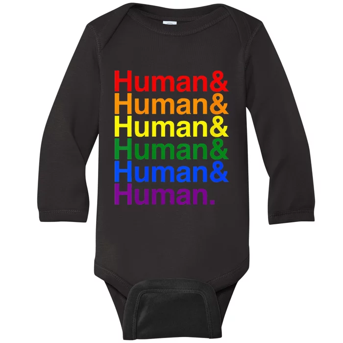 Human & Human LGTBQ+ Pride Month Baby Long Sleeve Bodysuit