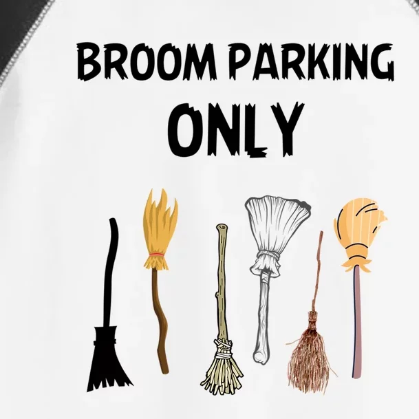 Humorous Halloween Lovers Broom Parking Only Gift Toddler Fine Jersey T-Shirt