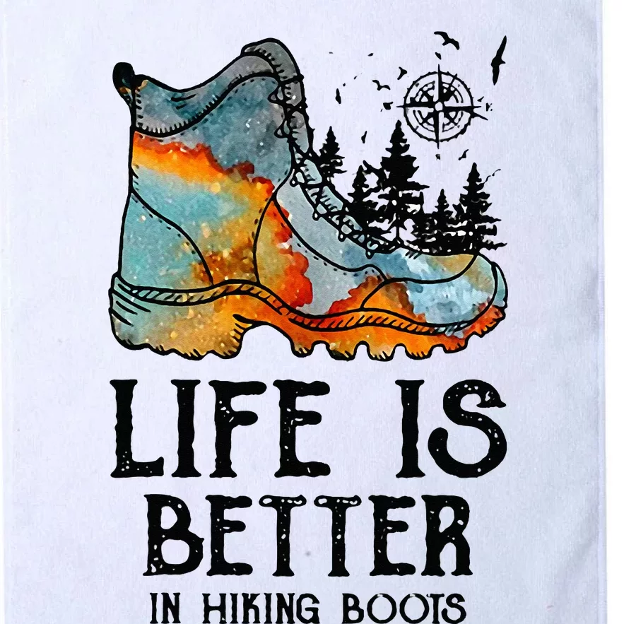 Hiker Hobbies Life Is Better In Hiking Boots Sport Lovers Platinum Collection Golf Towel