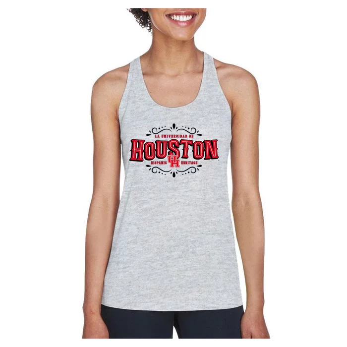 Hispanic Heritage La Universidad De Houston Women's Racerback Tank