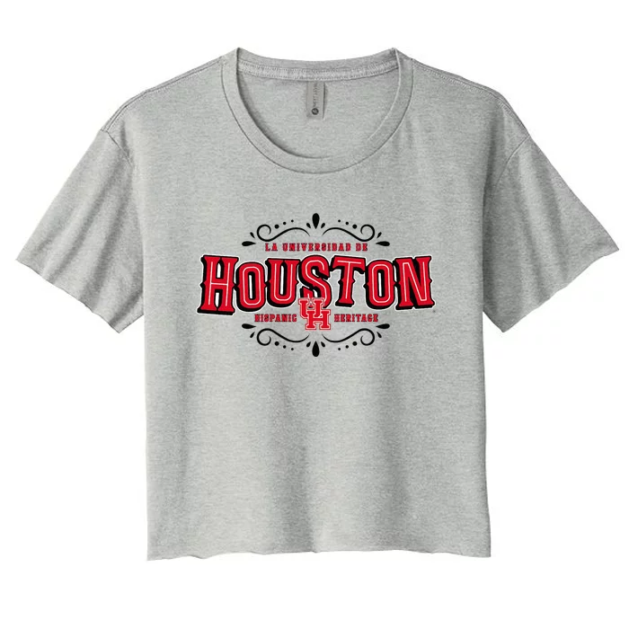 Hispanic Heritage La Universidad De Houston Women's Crop Top Tee