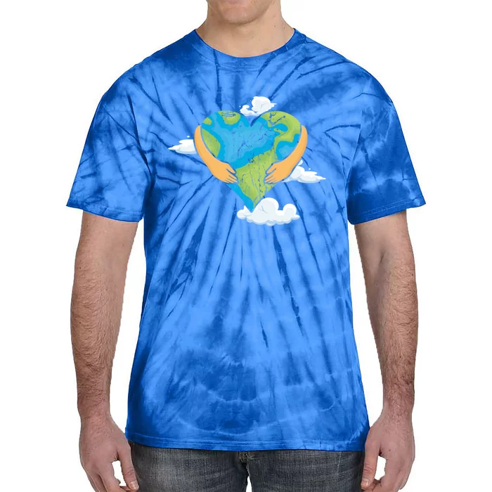 Hand Heart Love World Save Planet Hour Day Earth Gift Tie-Dye T-Shirt