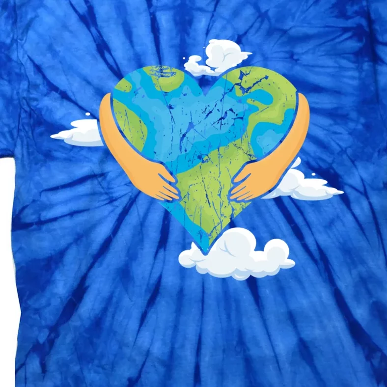 Hand Heart Love World Save Planet Hour Day Earth Gift Tie-Dye T-Shirt