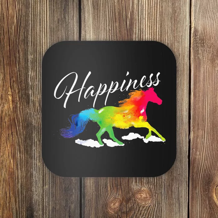 Happiness Horse Lover Equestrian Horseback Rider Coaster