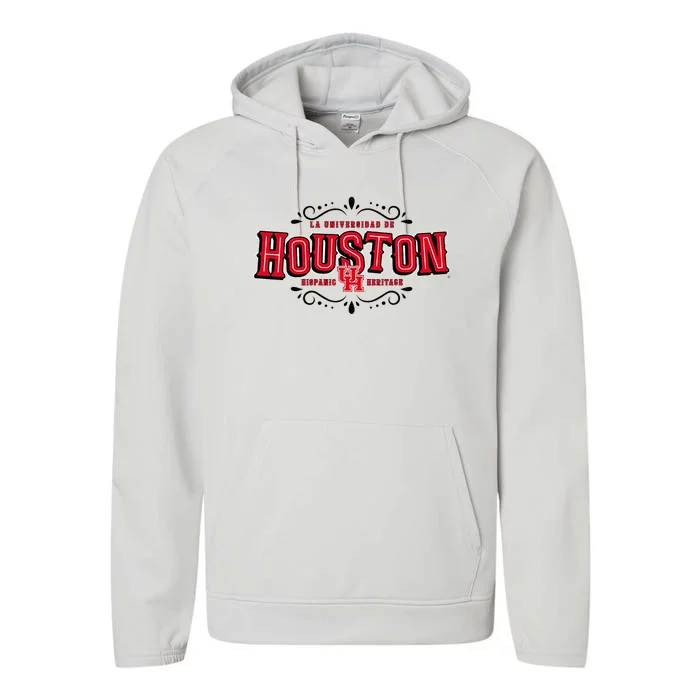 Hispanic Heritage La Universidad De Houston Houston Coogs Performance Fleece Hoodie