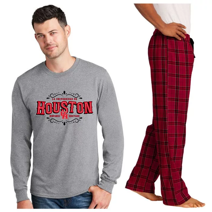 Hispanic Heritage La Universidad De Houston Houston Coogs Long Sleeve Pajama Set