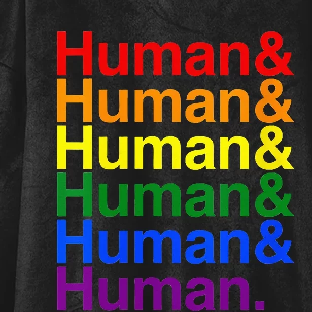 Human & Human LGTBQ+ Pride Month Hooded Wearable Blanket