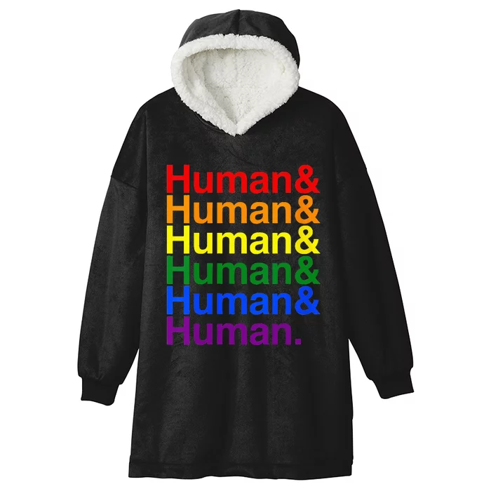 Human & Human LGTBQ+ Pride Month Hooded Wearable Blanket