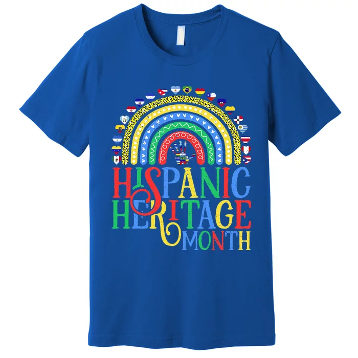 Hispanic Heritage Month Celebrating Pride Countries Latino Premium T-Shirt