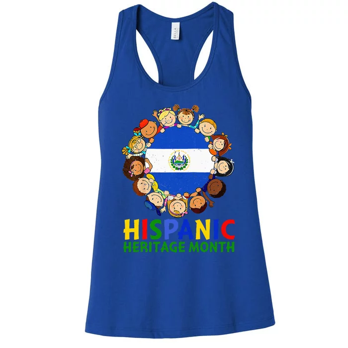 Hispanic Heritage Month El Salvador Women's Racerback Tank